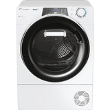 Uscator de rufe Candy Rapido Pro RPEH10A2TCBEX-S, Pompa de caldura, 10 kg, Clasa A++, WiFi, Easy Case, Programe rapide de uscare, Dry Senzor, Kilo Detector, Alb