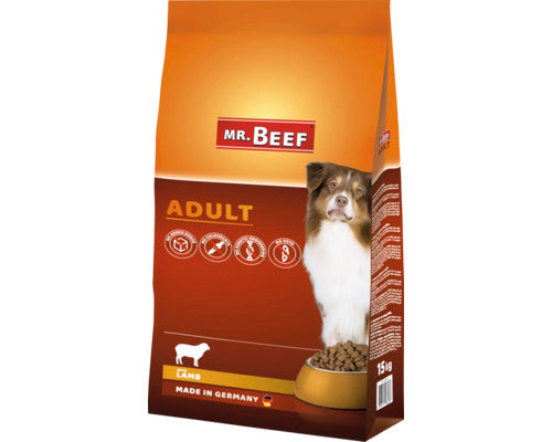 Hrana Uscata Pentru Caini Mr. Beef Adult Cu Miel 15 Kg