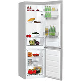Combina frigorifica Indesit LI7S1ES, 308 l, Clasa F, Fast cooling, Less frost, Fresh box, H 176 cm, Argintiu