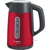 Fierbator apa Bosch DesignLine TWK4P434, 1.7l, 2400W, Rosu/ gri