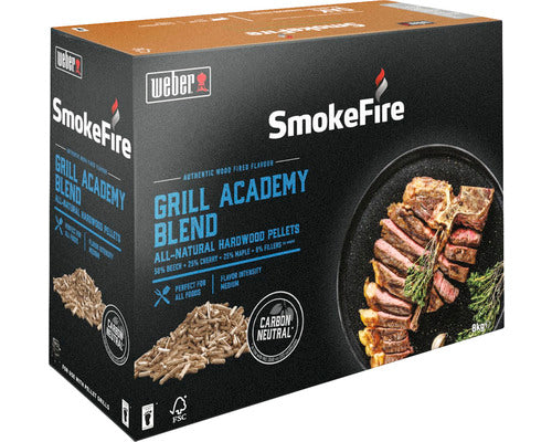 Peleti din lemn pentru afumare Mix Weber, 8 Kg