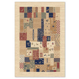 Covor Carpeta sintetic, Colectia Atlas 8270-1-41333, 80 x 150 cm, Multicolor, Model rustic