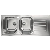 Chiuveta bucatarie Franke OLX 621 DR, 116x50cm, picurator dreapta, include ventil de 3 1/2”, mastic si cleme de fixare, Inox