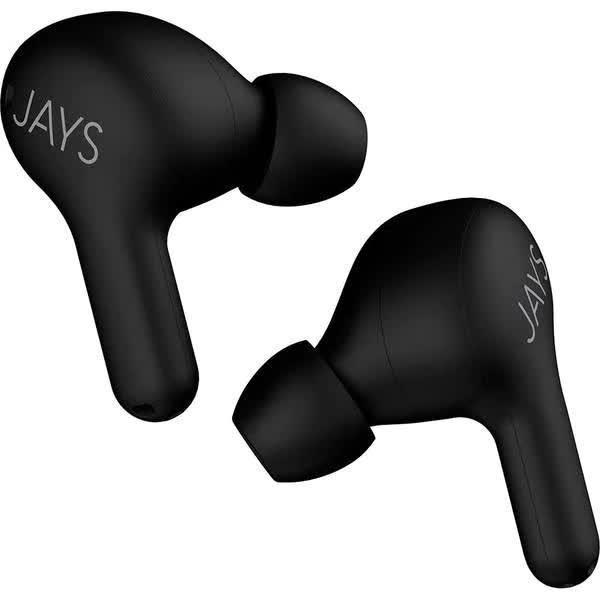 Casti JAYS t-Seven, True Wireless, Bluetooth, In-Ear, Microfon, Noise Cancelling, Negru