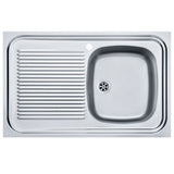 Chiuveta bucatarie Franke Dekor SXL 711 Eco 2, 800x500 mm, picurator stanga, Inox