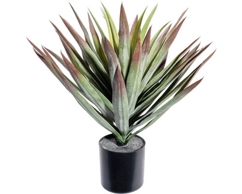 Planta Artificiala Yucca In Ghiveci H 48 Cm Verde/ Rosu