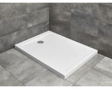 Cadita de Dus Dreptunghiulara Radaway Doros Plus F, 80x100x5,5 cm, Acril, SDRFP1080-01, Alb
