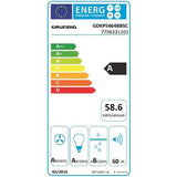 Hota Decorativa GRUNDIG GDKP5464BBSC, 1 motor, 700 m3/h, L 90 cm, Negru-Inox