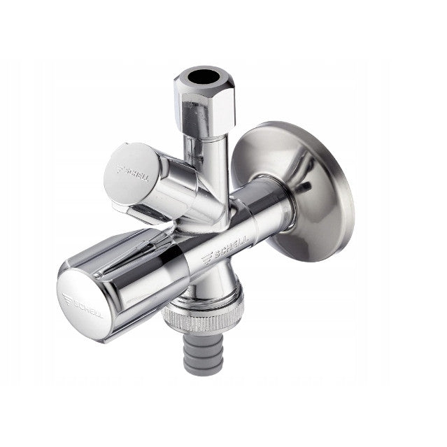 Supapa combinata, Schell, Metal, Conexiune 9.5 mm, Argintiu