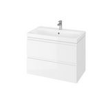 Dulap pentru lavoar, Cersanit, Moduo 79.4 cm dsm, alb, dezasamblat