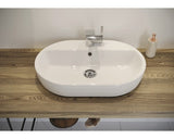 Lavoar (chiuveta baie) Cersanit K11-0099, 42 x 10.5 x 59.5 cm, compatibil cu blat Caspia 60