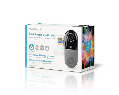 Sonerie Smart Video Nedis WIFICDP10GY SmartLife Wi-Fi, 1080p, IP54