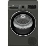 Uscator de rufe Beko B3T43239, Pompa de caldura, 9 kg, 15 programe, Clasa E, SteamCure, RecycledDry, Motor ProSmart Inverter, OptiSense, Aquawave, Hygienic Refresh, Antracit