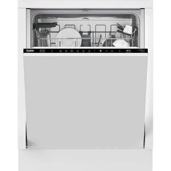 Masina de spalat vase incorporabila Beko BDIN16421, 14 seturi, 6 programe, Clasa E, Motor ProSmart Inverter, Hygiene Intense, Clean&Shine, Mini 30',Fast+, 60 cm