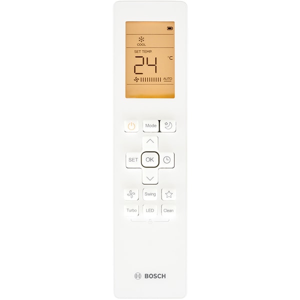 Aparat de aer conditionat Bosch Climate 2000, 9000 BTU, A++/A+, Filtru catalizator rece, functie Wind avoid me, functie Follow-me, alb