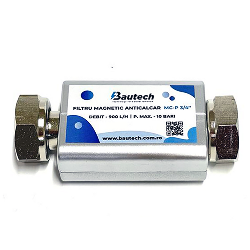 Filtru magnetic anticalcar Bautech Maxi 3/4 dreptunghiular