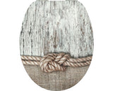 Capac WC form & style Sculpture Rope, inchidere lenta, usor detasabil, 46,2x36,5 cm