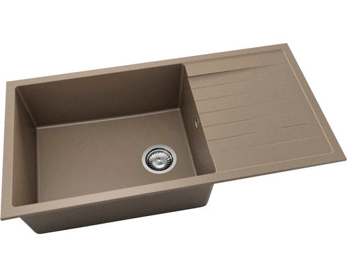 Chiuveta Bucatarie Cu O Cuva Fat Avangard 230 95x49 Cm, Cu Picurator, Fatgranit Frappe