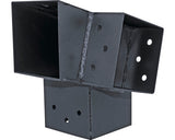 Conector Grinzi Lemn Suki 90x90 Mm, Unghi 105° Stanga, Otel Zincat Negru