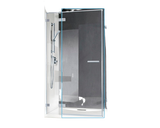 Usa Rabatabila Radaway Euphoria KDJ Deschidere Stanga, 60x200 cm, Sticla Securizata Transparenta, Profil Crom
