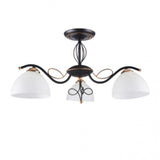 Lustra Eloro 3, E27, Negru/Bronz, Klausen