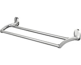 Suport Prosop Baie Bisk Emotion, Tip Bara, 2 Brate, 61 Cm, Crom Satinat
