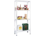 Raft Metalic Cu 4 Polite Albe Schulte 1000x400x1800 Mm Max. 65 Kg/polita, Montaj Rapid Cu Cleme