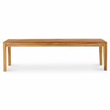 Banca fara spatar pentru gradina Denia, lemn, culoare maro, 160 x 35.5 x 44 cm