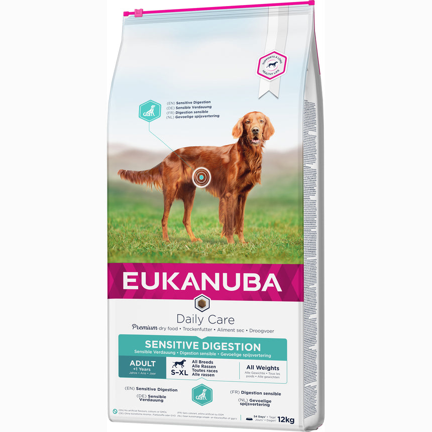 Hrana uscata pentru caini Eukanuba Adult Digestie Sensibila, 12Kg