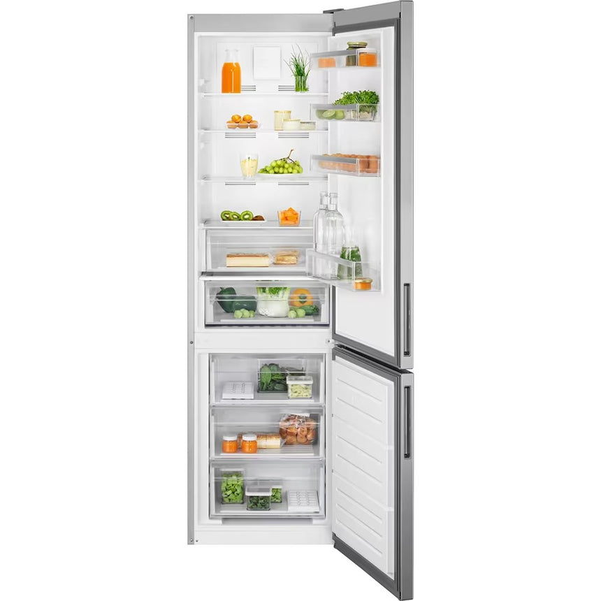 Frigider combinat Electrolux LNT5ME36U1, TwinTech 600, Clasa energetica E, 360 l, H: 201 cm, Congelator inferior, Gri