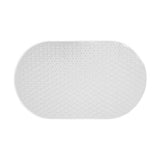 Covor antiderapant cada, Frandis, 69 x 39 cm, alb, material PVC si fibra din amidon porumb