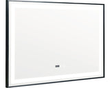 Oglinda baie cu rama neagra, iluminare LED, functie Touch 100x70 cm IP44 100-7-3K-3-N