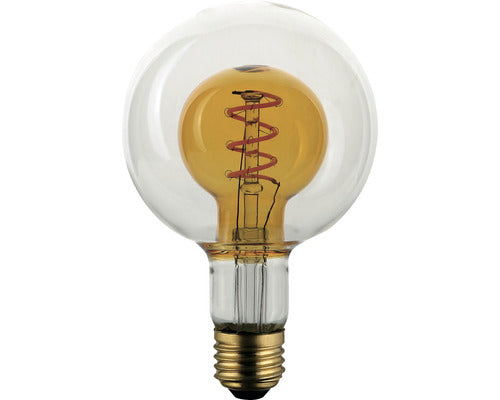Bec Vintage Led Flair E27 4w, Glob G95 Auriu, Durata Viata 15.000 H