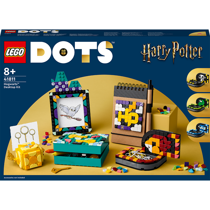 LEGO® DOTS - Kit pentru desktop Hogwarts™ 41811, 856 piese