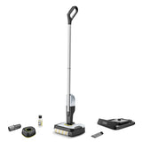 Mop electric Karcher FC 2-4 Battery Set, rezervor apa curata/murdara 200/100 ml, acumulator interschimbabil 4 V, autonomie 20 min, incarcator, detergent 30 ml, 1.056-200.0, Alb/Negru