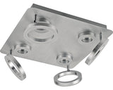 Plafoniera Cu Spoturi Cu Led Integrat Adhara 36w 4180 Lumeni, Crom