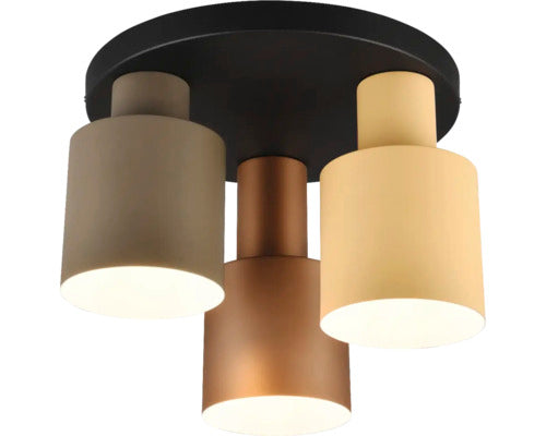Plafoniera Agudo E27 Max. 3x40w, Nuanta Caramel