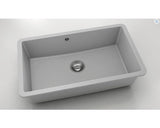 Chiuveta Bucatarie Cu O Cuva Fat Avangard 232 76x46 Cm Fara Picurator, Montare Sub Blat, Fatgranit Light Grey