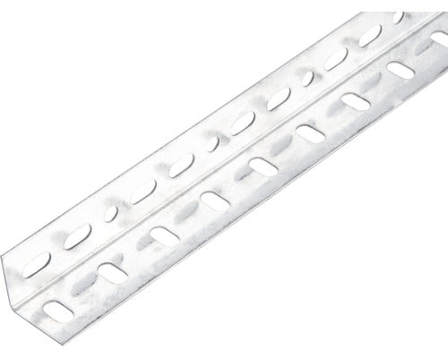Cornier Metalic Perforat Alberts Conceptor 35x35x1, 5 Mm, Lungime 1m, Argintiu