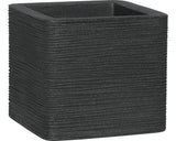 Ghiveci Kubus Patrat, 30 X 30 X 26 Cm, Antracit