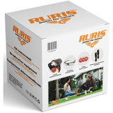 Kit protectie Ruris 23345419, pentru utilizare motocoasa, casca multifunctionala, ochelari, 3 role de fir, set protectie picioare