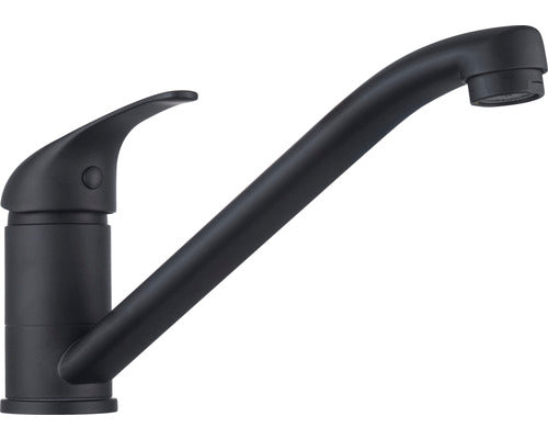 Baterie bucatarie monocomanda Ain, cartus ceramic, negru mat