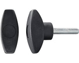 Suruburi Metrice Cu 2 Aripi De Strangere Dresselhaus 6x16 Mm Plastic Negru, 20 Bucati
