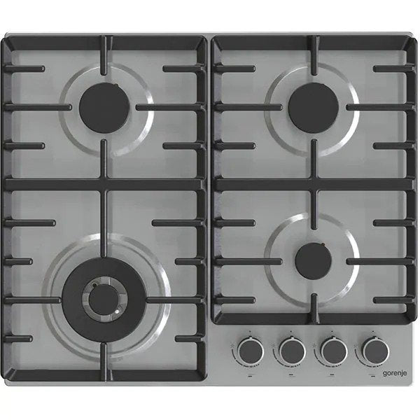 Plita incorporabila Gorenje GW642ABX, gaz, 4 arzatoare, Inox