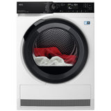 Uscator de rufe AEG TR939M6CE, Pompa de caldura, 9 kg, Clasa C, Motor Inverter, Display LED, 3DScan, Wi-Fi, Iluminare interioara, Alb