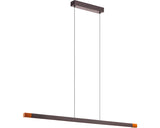 Pendul Cu Led Integrat Lisciana 18w 2000 Lumeni, Gri/lemn