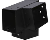 Conector Grinzi Lemn Tip Suki 90x90 Mm, Unghi 75°, Otel Zincat Negru