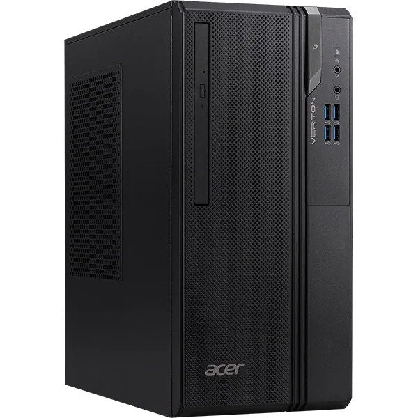 Sistem Desktop ACER Veriton Essential S ES2735G, Intel Core i3-9100 pana la 4.2GHz, 4GB, SSD 256GB plus HDD 500GB, Intel UHD Graphics 630, Windows 10 Home, Negru