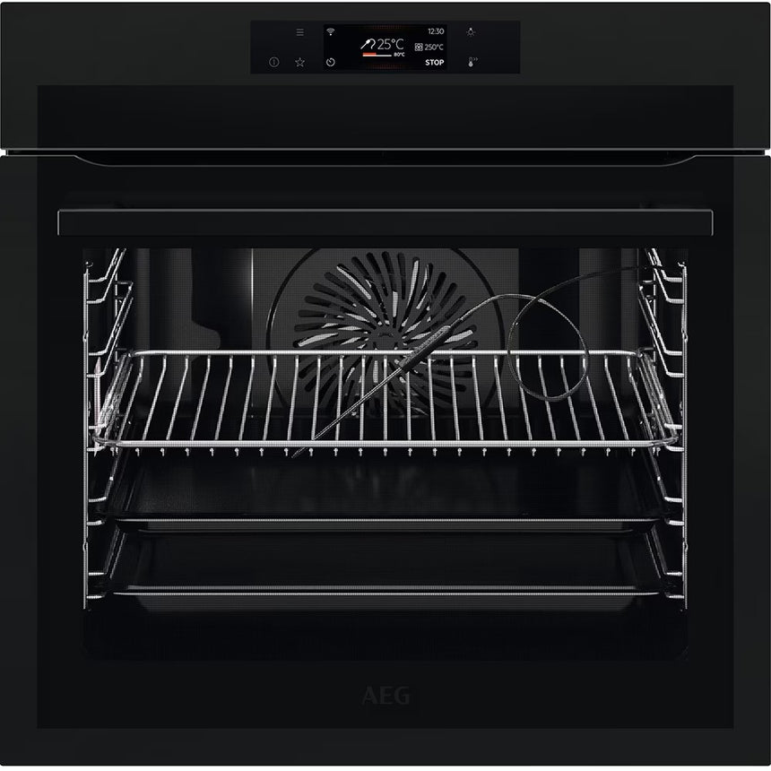 Cuptor Incorporabil AEG BPE748380T, Electric, Autocuratare Pirolitica, 71 l, Clasa A++, Negru