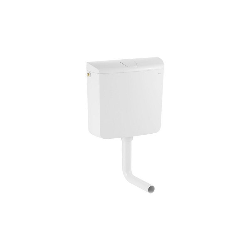 Rezervor WC Geberit AP110, actionare start/stop, montaj la semi-inaltime, 6/9L, 41x39 cm, alb